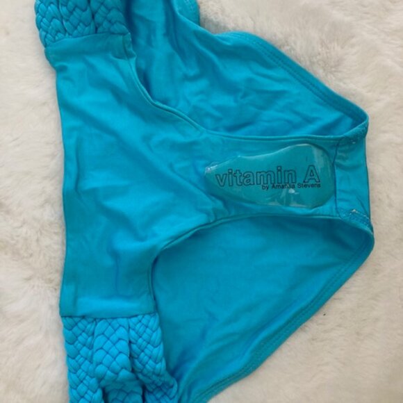 Brand New Vitamin A Turquoise 2 Piece Swimsuit - Picture 3 of 3